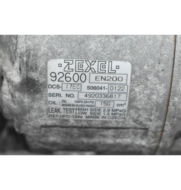 Κομπρεσέρ Aircondition - A/C Nissan Qashqai 2.0 MR20 2007-2015 92600EN200 4920336817