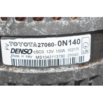 Δυναμό Toyota Yaris - Corolla - Auris 1ND 2005-2012 DENSO 27060-0N140 MS1042113130 100A