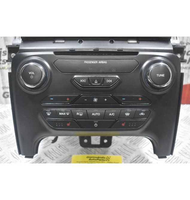 Χειριστήρια Κλιματιμού A/C - Ραδιο CD Ford Ranger Wildtrak - Raptor 2016-2024 JB3T-18E245-FG3GA8 (Γνήσιο) (Ταμπλό) (Οθόνη - Κονσολα)