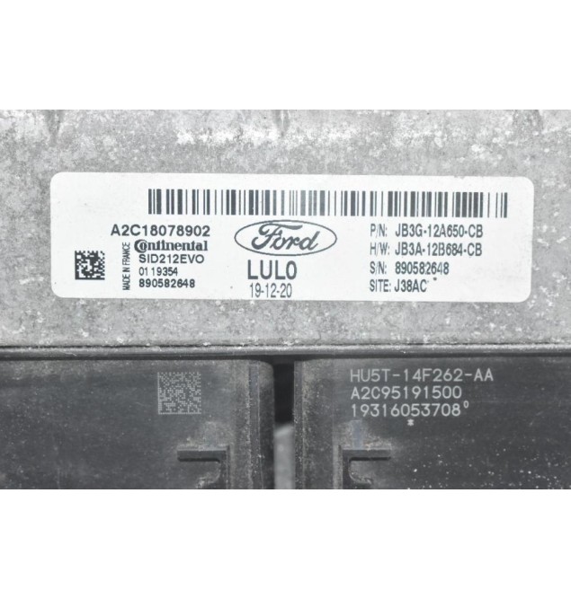 Εγκέφαλος Ford Ranger Wildtrak 2.2 2016-2024 JB3G-12A650-CB JB3A-12B684-CB 890582648 A2C18078902 (Γνήσιο)