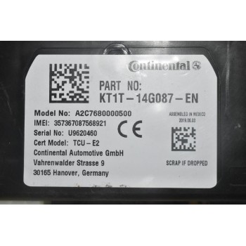 Πλακέτα - Εγκέφαλος Συνδεσης Κινητού Ford Ranger Wildtrak 2012-2024 JL3T-14B526-AA (Bluetooth) (Γνήσιο) (Fiesta - Transit)