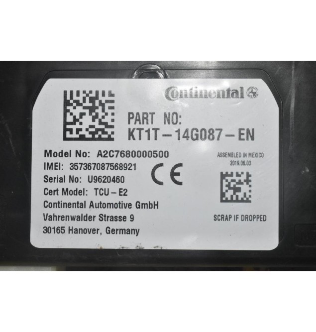 Πλακέτα - Εγκέφαλος Συνδεσης Κινητού Ford Ranger Wildtrak 2012-2024 JL3T-14B526-AA (Bluetooth) (Γνήσιο) (Fiesta - Transit)