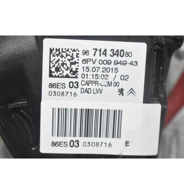 Πεντάλ Γκαζιού Peugeot 208 - 2008 2010-2020 9671434080 (Citroen C3 C4 C5 - Peugeot 308 3008) (Γνήσιο)