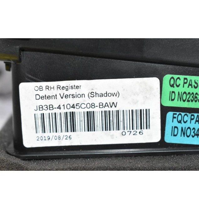 Αεραγωγός Ταμπλό Δεξιός Ford Ranger Wildtrak 2013-2024 JB3B-41045C08-BAW