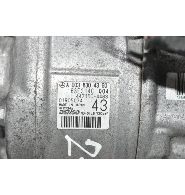 Κομπρεσέρ Aircondition Mercedes-Benz B W246/CLA GLA 1.6 Turbo 270920 2011-2021 DENSO A0038304360 6SES14C 447150-4483