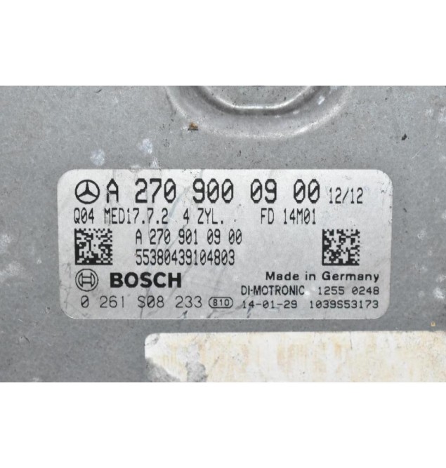 Εγκέφαλος  Mercedes-Benz B Class W246 /CLA GLA 1.6 Turbo 270910 270920 2011-2021 BOSCH A2709000900 0261S08233