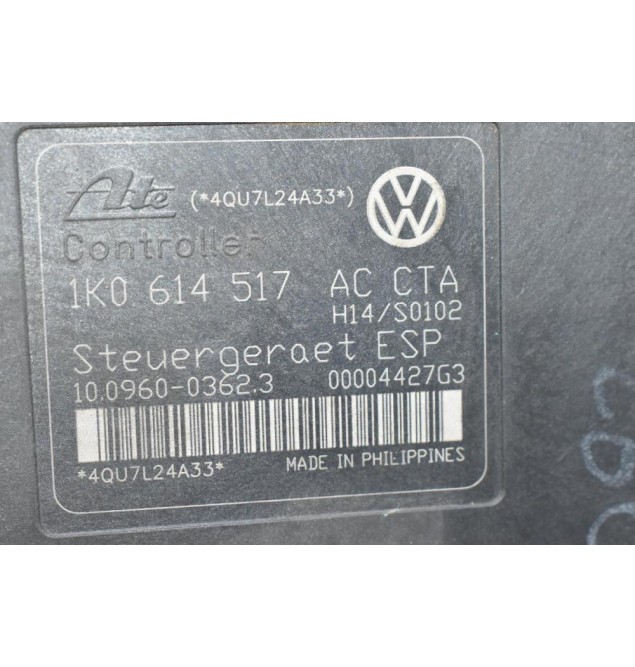 Μονάδα ABS Volkswagen Golf - Touran - Jetta - Polo 2002-2010 1K0614517AC (Audi A3 - S3) (Seat Skoda) (Γνήσια)