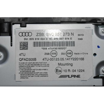 Οθόνη Audi S3 - A3 - RS3 2013-2022 8V0857273N (Γνήσια) (Alpine)