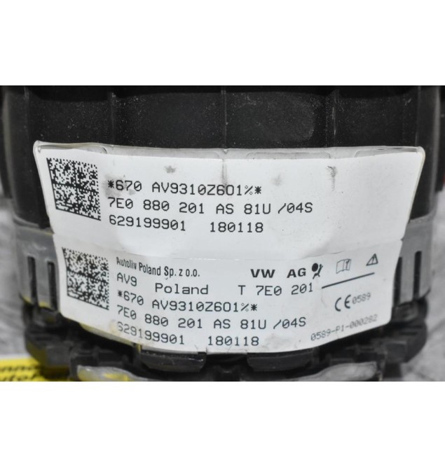 Αερόσακος Τιμονιού Volkswagen Amarok - Transporter T6 2008-2020 7E0880201AS (Γνήσιος)