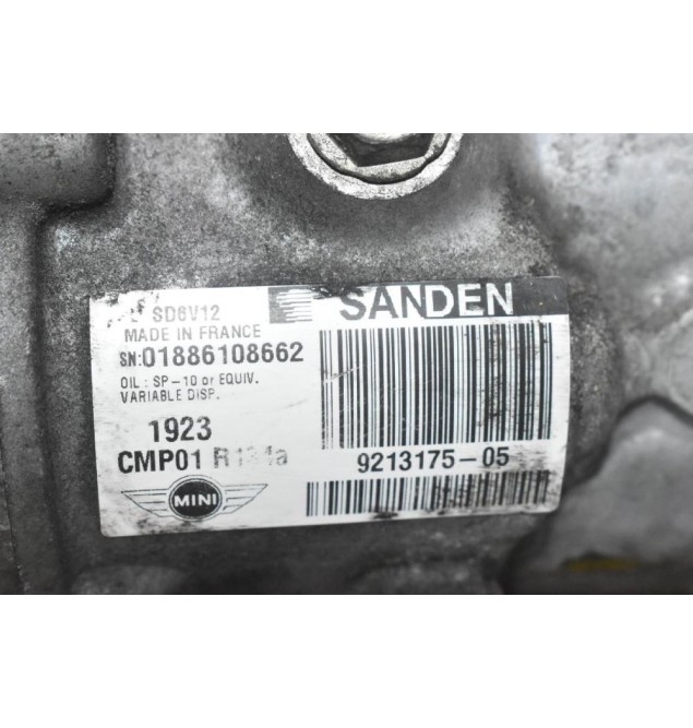 Κομπρεσέρ Aircondition - A/C Mini Cooper 2.0D N47C20A 2010-2016 9213175-05
