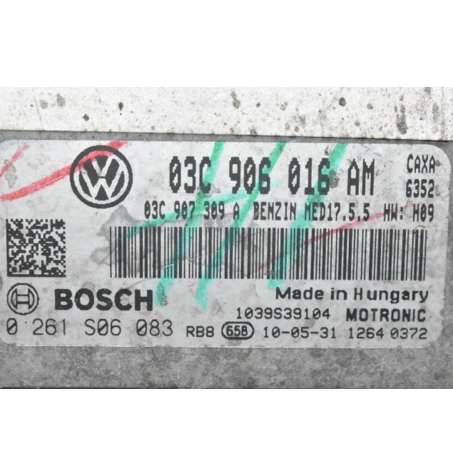Εγκέφαλος Volkswagen 1.4 CAX TSI 2005-2013 BOSCH 03C906016AM 0261S06083 (Seat Skoda Audi)