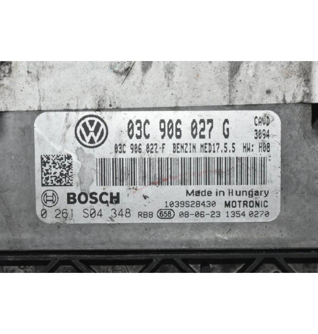 Εγκέφαλος Volkswagen 1.4 TSI CAV 2005-2015 BOSCH 03C906027G 0261S04348 (Seat - Audi - Skoda)