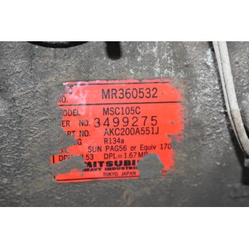 Κομπρεσέρ Aircondition Mitsubishi L200 4D56 K74 1997-2005 MR360532