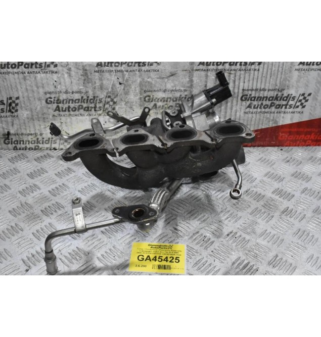 Turbo / Τουρμπίνα - Πολλαπλη Εξαγωγής Volkswagen Golf 1.4cc TSI BLG BMY 2008-2015 03C145701K 5303970099 (Λίγα Κενά) (Seat - Skoda - Audi)