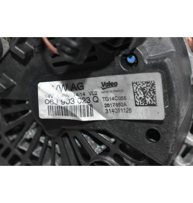 Δυναμό Volkswagen - Seat - Audi - Skoda 1.8 TSI CDA 2008-2016 06J903023Q (Γνήσιος)