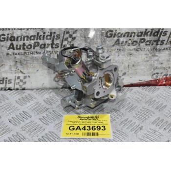 Καρμπυρατέρ Suzuki Samurai LJ80 -Carry F8A 0.8cc 1977-1985 13200-79250 (Καινούργιο) (Βίδα-Βίδα 60mm) (Διαμ.Πεταλ. 30mm)
