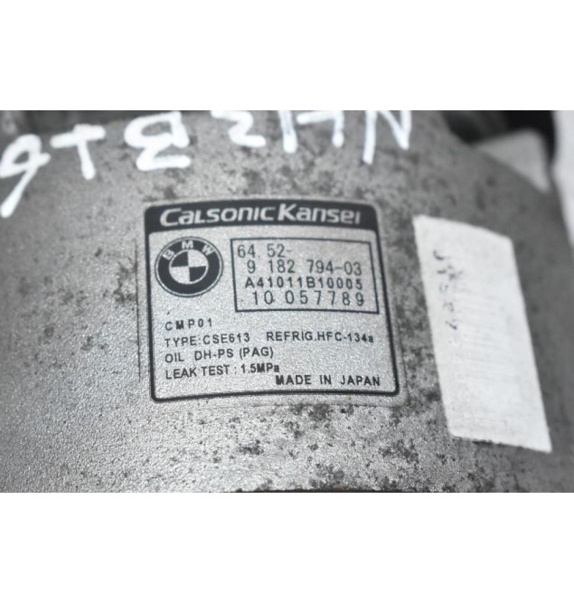 Κομπρεσέρ Aircondition - A/C Bmw N43B16 2007-2011 CALSONIC 9182794-03