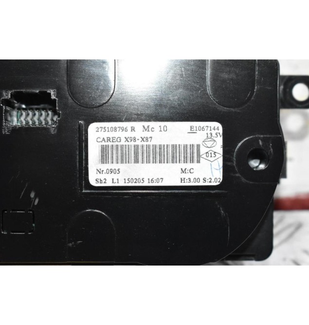 Χειρηστήριο Θέρμανσης - Κλιματισμού Renault Captur 2010-2020 275108796R (Γνήσιο)