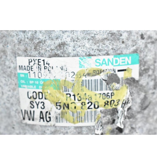 Κομπρεσέρ Aircondition - A/C Skoda - Volkswagen - Seat - Audi 1.6 CAY Diesel 2008-2013 5N0820803