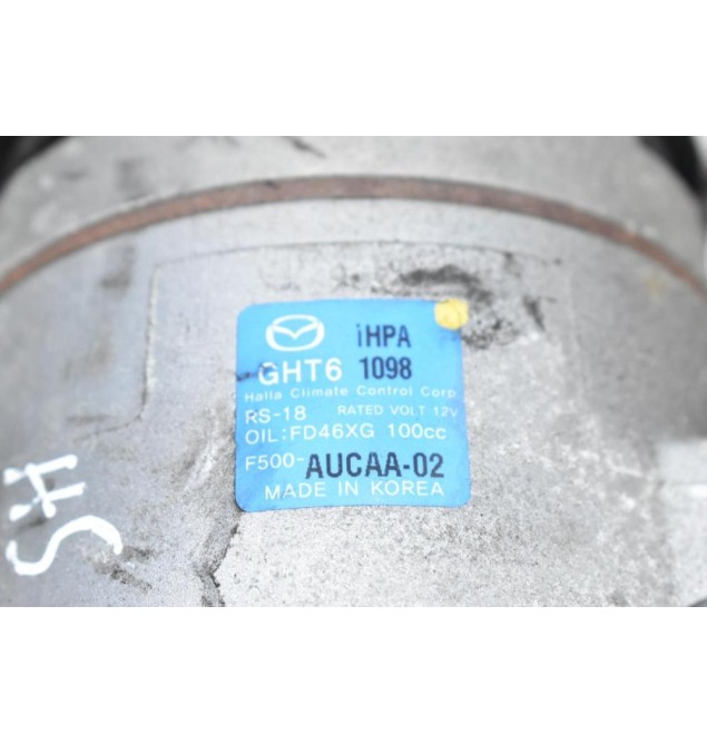 Κομπρεσέρ Aircondition A/C Mazda CX-5 / 6 2.2 Diesel SH 12v 2012-2020 FD46XG F500-AUCAA-02