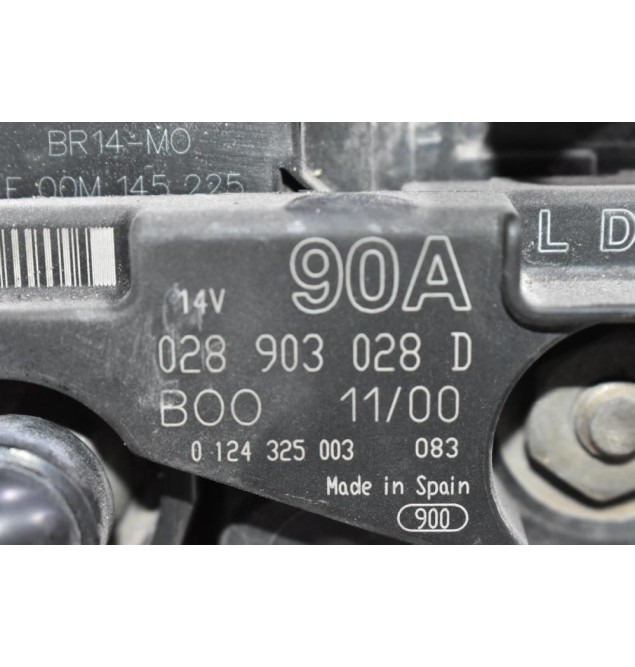 Δυναμό Audi - Volkswagen - Seat - Skoda 90A 1998-2003 028903028D 0124325003 90A