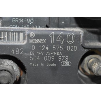 Δυναμό Fiat Ducato - Iveco Daily Multijet 2.3cc F1AE0481 2000-2010 0124525020 504009978 140A (Γνήσιο)