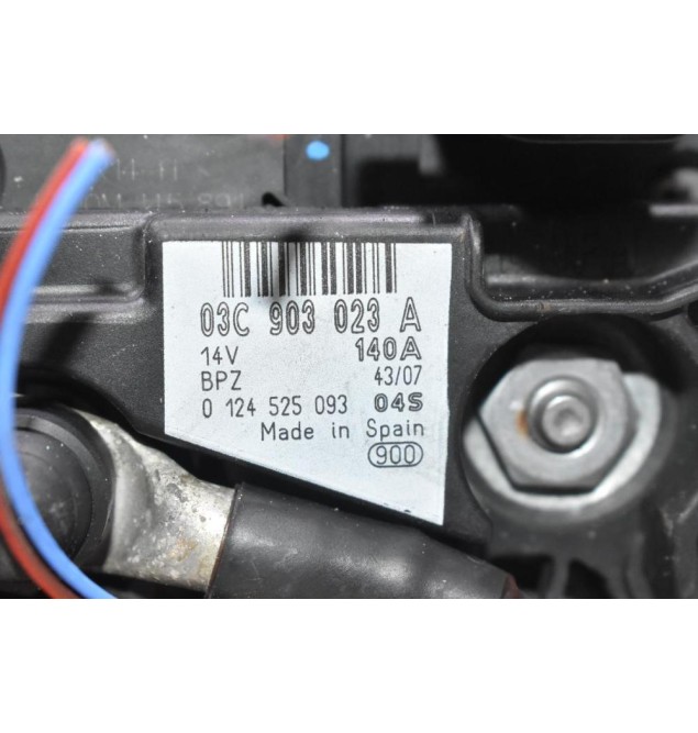 Δυναμό Volkswagen Golf 1.4 TSI CAV BLG BMY CAX 2008-2013 03C903023A 0124525093 140A (Seat Audi Skoda) (Γνήσιος)