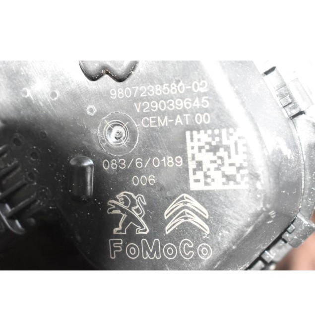 Πεταλούδα Γκαζιού Peugeot 208 - 2008 1.6 HDi 2010-2018 9807238580-02 (Γνήσια) (308 / 3008 - Ford Focus / Fiesta - Citroen C4 / DS3 / DS5 / Picasso / Berlingo - Opel Combo / Grandland)