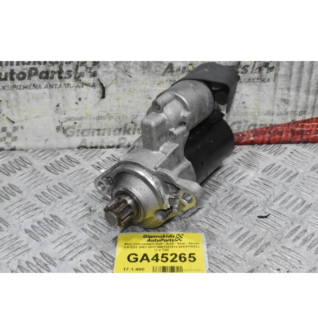 Μίζα Volkswagen Golf Jetta Passat Eos Scirocco 1.4 2.0 3.2 TSI TFSI 2004-2012 0001121412 02E911023J (Γνήσια) (Audi A3 TT TTS Seat Leon Skoda Octavia) BPY CCTA CBFA AXX BWA CCZ BMY CDMA CAV CBPA BLS