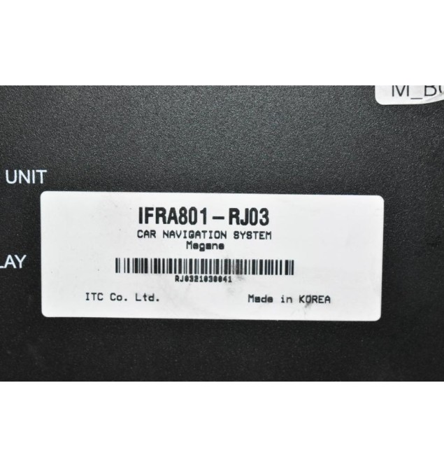 Πλακέτα - Εγκέφαλος Πλοήγησης Renault Megane 2010-2024 IFRA801-RJ03 RJ0321030041 (Γνήσια)