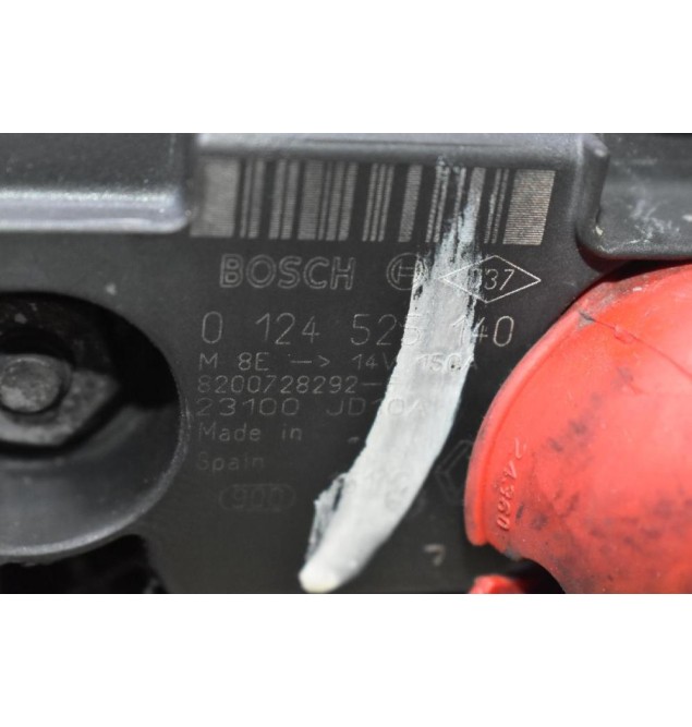 Δυναμό Nissan Juke - Qashqai 1.5 DCI K9K 2010-2017 0124525140 23100JD10A (Renault Clio - Dacia Duster / Lodgy)