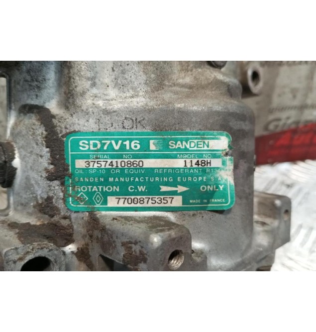 Κομπρεσέρ Aircondition - A/C Renault Clio II Κωδ.Κινητηρα E7J 1998-2005 7700875357 1148H