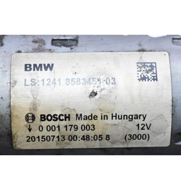Μίζα Bmw 116 1.5d 3 Cylinder B37D15A 2015-2019 1241 858345103 0001179003