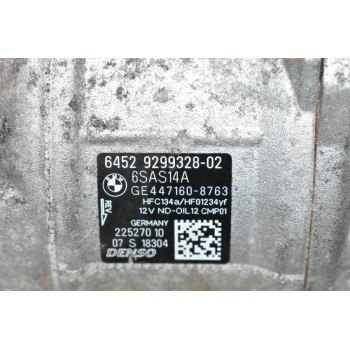 Κομπρεσέρ Aircondition - A/C Bmw Σειρα 1 F20 1.5d B37D15A 2015-2019 DENSO 6452 9299328-02 447160-8763