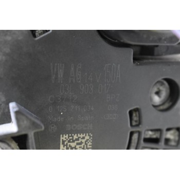 Δυναμό Audi A4 2.0 TDI 143PS CJC 150A 14V 2008-2012 03L903017 0125711034