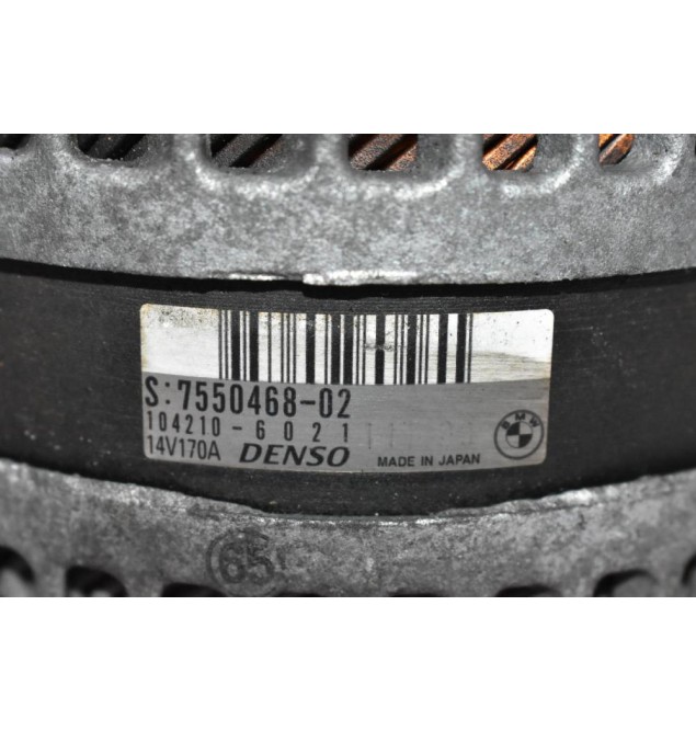 Δυναμό Bmw 116 - 120 / 316 - 320 N43B20 - N43B16 2005-2010 7550468-02 104210-6021 170A (Σειρα 1 -3) (Γνήσιο)