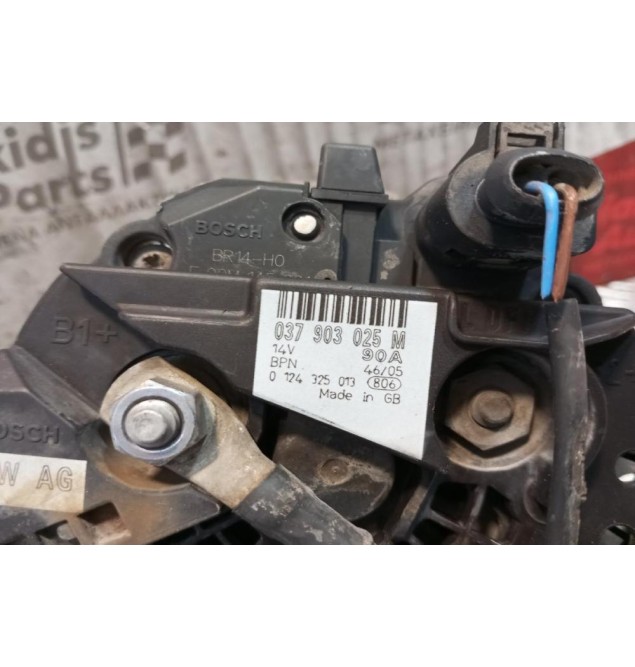 Δυναμό Skoda Fabia Κωδ.Κινητηρα BBZ 1999-2007 037903025M 0124325013