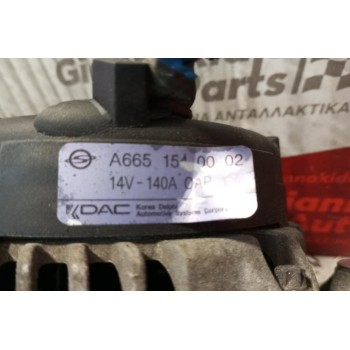 Δυναμό SsangYong Rexton Κωδ.Κινητηρα D27R 2004-2010 A6651540002