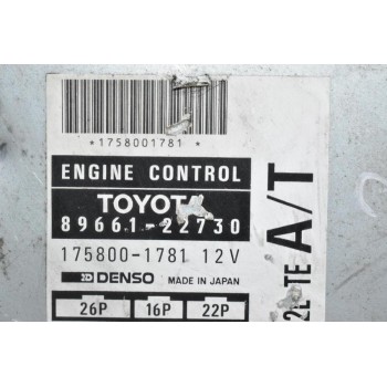 Εγκέφαλος Toyota Hilux 2.4 2LT 1997-2001 89661-22730 175800-1781