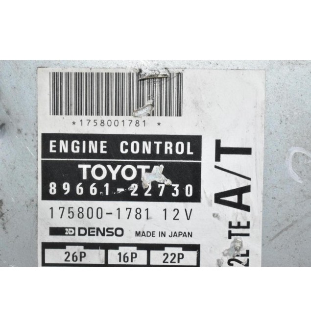 Εγκέφαλος Toyota Hilux 2.4 2LT 1997-2001 89661-22730 175800-1781