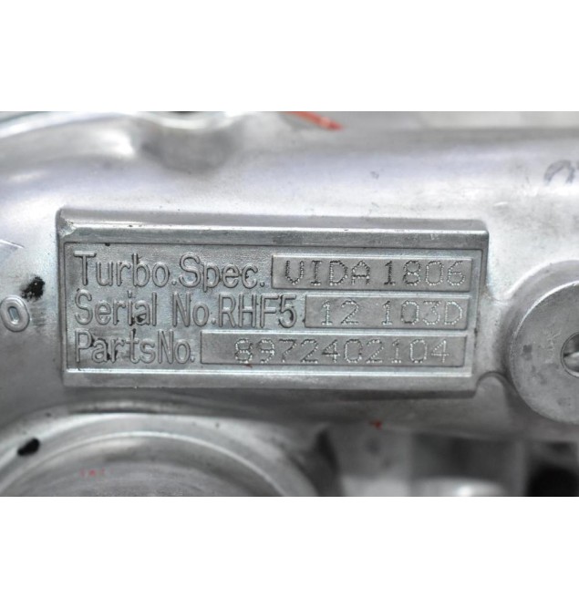 Turbo/Τουρμπίνα Isuzu D-Max - Campo 4JA1 101PS 2.5cc 2002-2007 8972402104