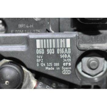 Δυναμό Skoda Octavia 1.8 TSI BZB / CDA 2006-2014 06B903016AB 0124525088 140A (Seat Leon / Toledo - Audi A3 - Volkswagen Passat / Golf)