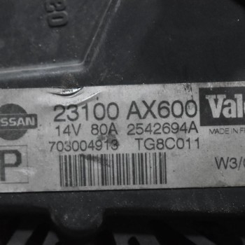 Δυναμό Nissan Micra - Note CR12 / CR14 80A 2003-2010 23100AX600 2542694B