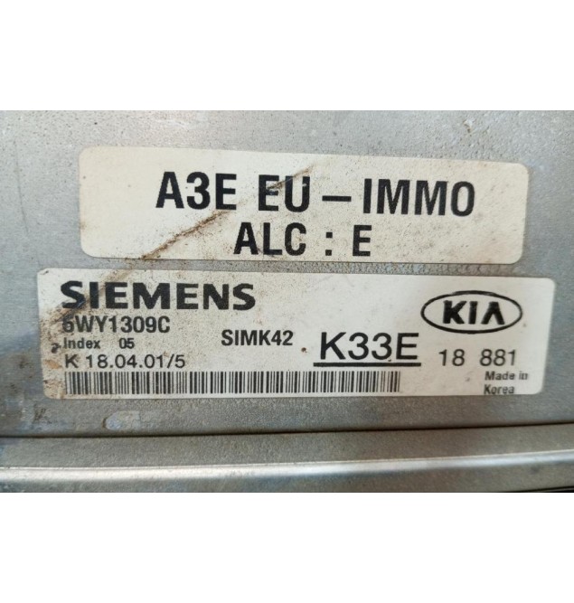 Εγκέφαλος Κινητηρα Kia Rio Κωδ.ΚΙνητηρα A3E 1998-2001 5WY1309C