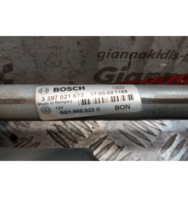 Μοτέρ Υαλοκαθαριστήρων Εμπρος Με Μπρατσα Volkswagen Golf VII 2013-2018 4 pins 3397021672 5G1955023C