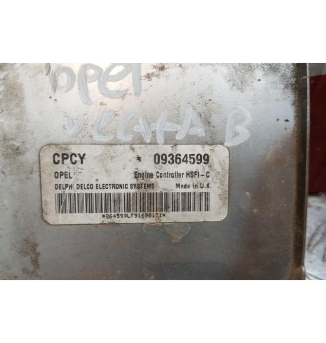 Εγκέφαλος Κινητηρα Opel Vectra B Κωδ.Κινητηρα X16XEL 1996-1998 09364599