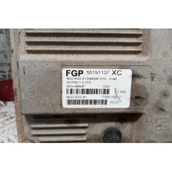 Εγκέφαλος Κινητηρα Opel Astra H Κωδ.Κινητηρα Z13DTH 2004-2010 55191137