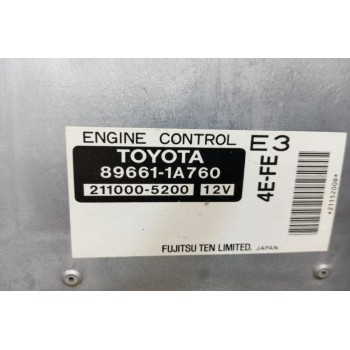 Εγκέφαλος Κινητηρα Toyota Corolla κωδ.Κινητηρα 4EFE 1992-1999 211000-5200 89661-1A760