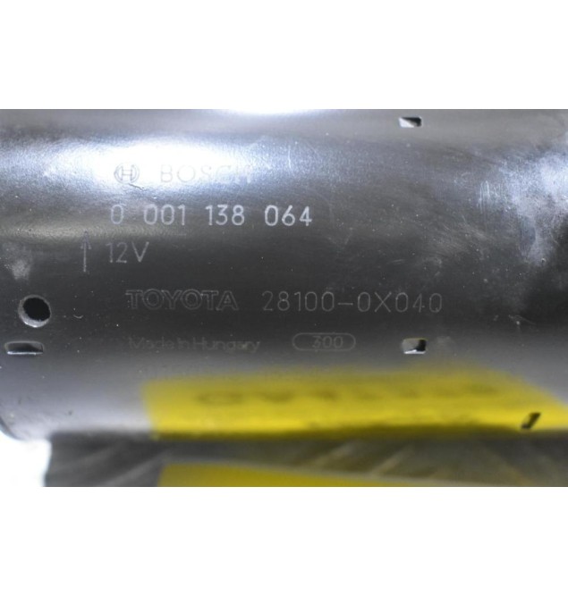 Μίζα Toyota Avensis T29 - RAV4 2.0D 2015-2019 BOSCH 28100-0X040 0001138064 (Γνήσια)