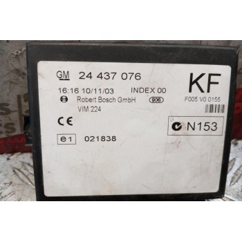 Εγκέφαλος Κεντρικου Κλειδωματος Opel Zafira 1999-2005 24437076